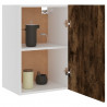 Mueble de TV colgante madera roble ahumado 39.5x31x60 cm 4
