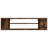 Mueble de TV colgante madera roble ahumado 100x30x26.5 cm 4