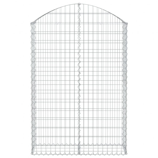 Cesto gabião arqueado 100x30x140/160 cm ferro galvanizado M 3