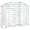 Cesto gabião arqueado 150x30x100/120 cm ferro galvanizado 2