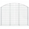 Cesto gabião arqueado 150x30x100/120 cm ferro galvanizado 3