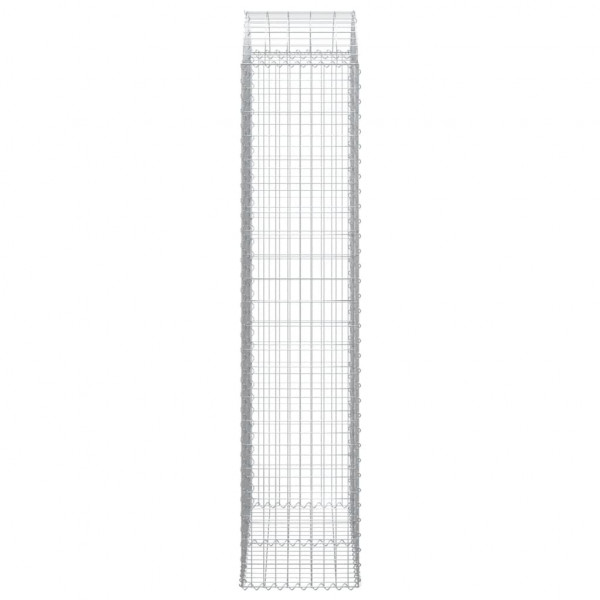 Cesta gaviones forma arco hierro galvanizado 100x50x220/240 cm M 4