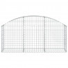 Cesto gabião arqueado 150x30x60/80 cm ferro galvanizado 3