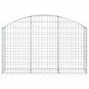 Cesto gabião arqueado 150x30x80/100 cm ferro galvanizado 3