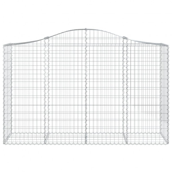 Cestos gabião arqueados 9pcs 200x50x120/140cm ferro galvanizado M 4