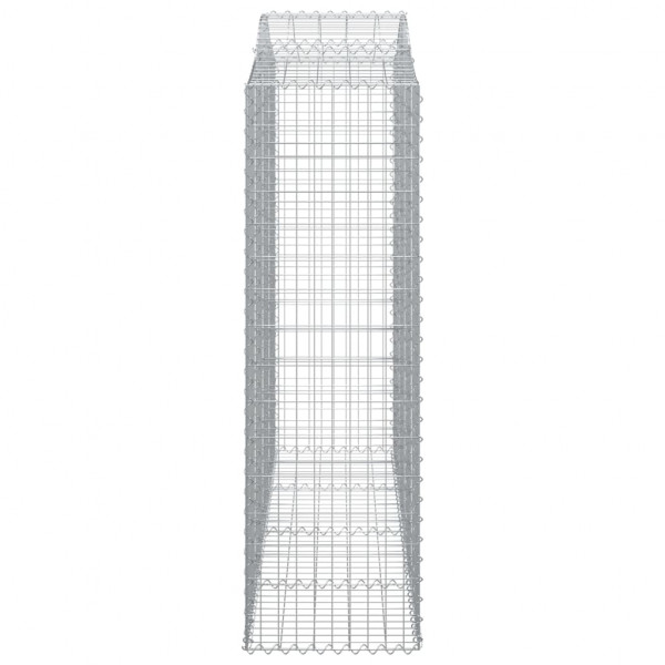 Cestos gabião arqueados 3pcs 200x50x160/180cm ferro galvanizado M 5