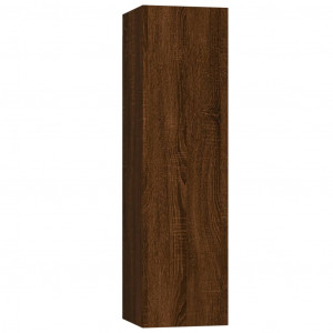 Mueble para TV de pared color roble marrón 30.5x30x110 cm H
