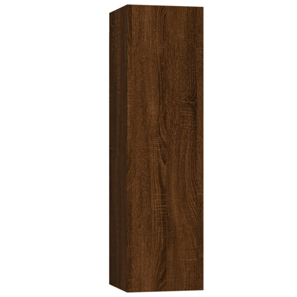 Mueble para TV de pared color roble marrón 30.5x30x110 cm M 2