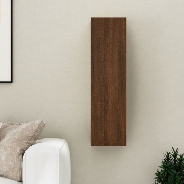 Mueble para TV de pared color roble marrón 30.5x30x110 cm M 5