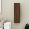 Mueble para TV de pared color roble marrón 30.5x30x110 cm 5