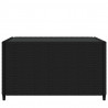 Mesa de centro jardín cuadrada ratán sintético negro 50x50x30cm 3