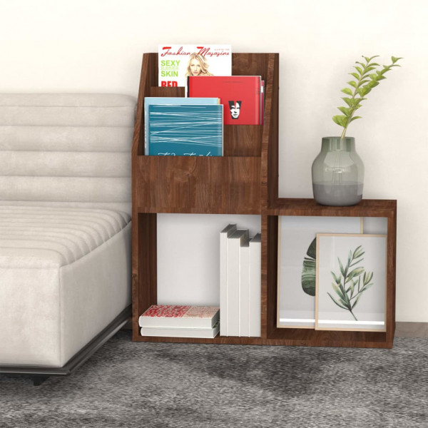 Suporte p/ revistas infantis deriv. madeira carvalho castanho M 5