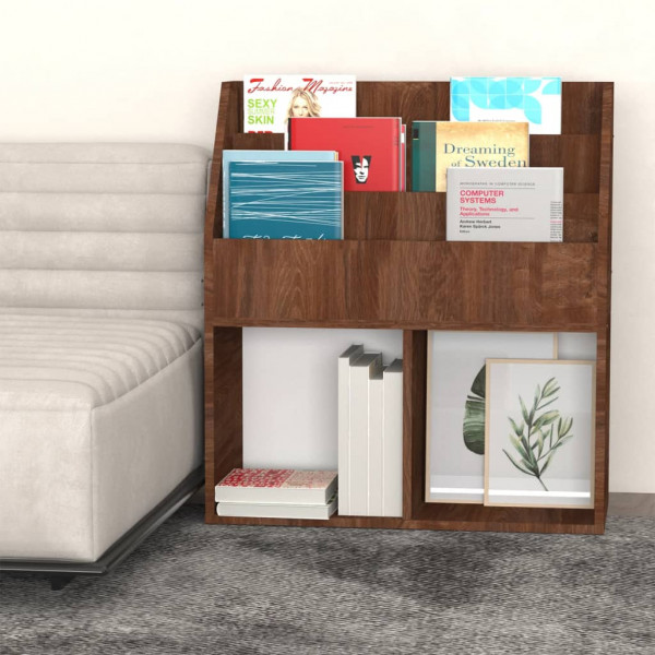 Revistero niños madera contrachapada marrón roble 71x30x78.5 cm M 3