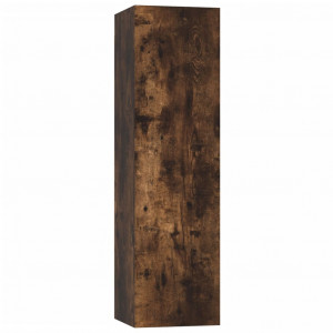 Mueble para TV de pared color roble ahumado 30.5x30x110 cm H