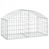 Cesto gabião arqueado 100x50x40/60 cm ferro galvanizado 2