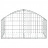 Cesta de gaviones forma arco hierro galvanizado 100x50x40/60 cm 3