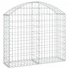 Cesto gabião arqueado 100x30x80/100 cm ferro galvanizado 2