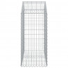 Cesto gabião arqueado 100x50x100/120 cm ferro galvanizado 4