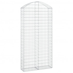 Cesta gaviones forma arco hierro galvanizado 100x30x200/220 cm H
