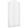 Cesta gaviones forma arco hierro galvanizado 100x30x200/220 cm 2