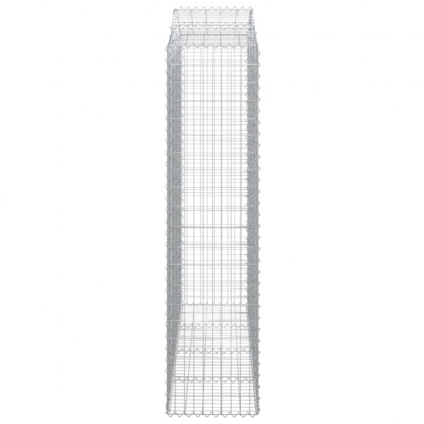 Cestos gabião arqueados 3pcs 200x50x200/220cm ferro galvanizado M 5