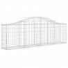 Cestos gabião arqueados 5 pcs 200x30x60/80 cm ferro galvanizado 3