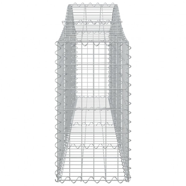 Cestos gabião arqueados 18pcs 200x30x60/80 cm ferro galvanizado M 5