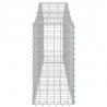 Cestos gabião arqueados 18pcs 200x30x60/80 cm ferro galvanizado 5