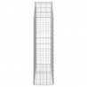 Cesto gabião arqueado 100x30x100/120 cm ferro galvanizado 4