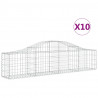 Cestos gabião arqueados 10pcs 200x30x40/60 cm ferro galvanizado 2