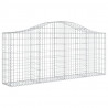 Cestos gabião arqueados 7 pcs 200x30x80/100cm ferro galvanizado 3