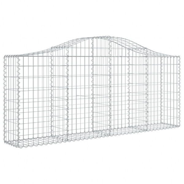Cestos gabião arqueados 10pcs 200x30x80/100cm ferro galvanizado M 3
