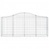 Cestos gabião arqueados 10pcs 200x30x80/100cm ferro galvanizado 4