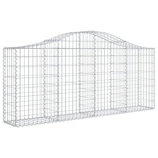 Cestos gabião arqueados 11pcs 200x30x80/100cm ferro galvanizado M 3