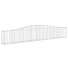 Cestos gabião arqueados 4 pcs 400x30x60/80 cm ferro galvanizado 3