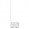 Vaso/floreira de jardim c/ treliça 40x40x121.5 cm PP branco 5