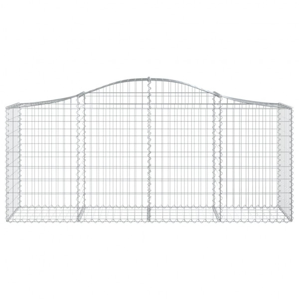Cestos gabião arqueados 11pcs 200x50x80/100cm ferro galvanizado M 4