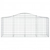 Cestos gabião arqueados 13pcs 200x50x80/100cm ferro galvanizado 4