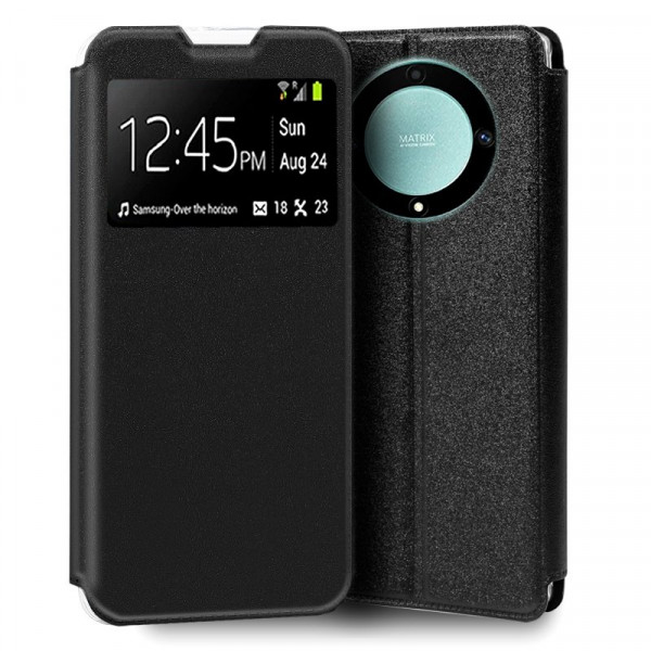 Funda COOL Flip Cover para Huawei Honor Magic 5 Lite Liso Negro D