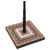 Base para guarda-sol quadrada 12 kg terracota e branco 3
