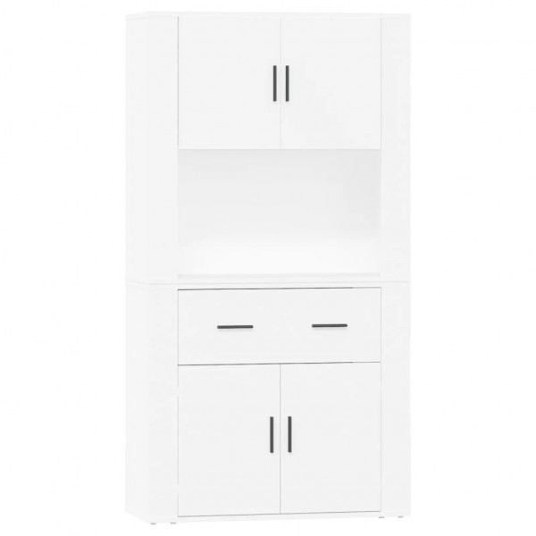 Aparador alto madera contrachapada blanco M 2