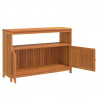 Mesa consola de jardín madera maciza acacia 110x35x75 cm 4