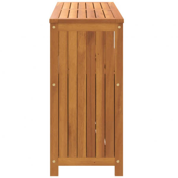 Mesa consola de jardín madera maciza acacia 110x35x75 cm M 5