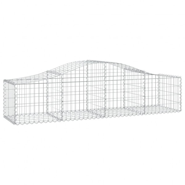 Cestos gabião arqueados 15pcs 200x50x40/60 cm ferro galvanizado M 3