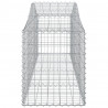 Cestos gabião arqueados 5 pcs 200x50x60/80 cm ferro galvanizado 5