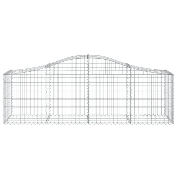 Cestos gabião arqueados 10pcs 200x50x60/80 cm ferro galvanizado M 4