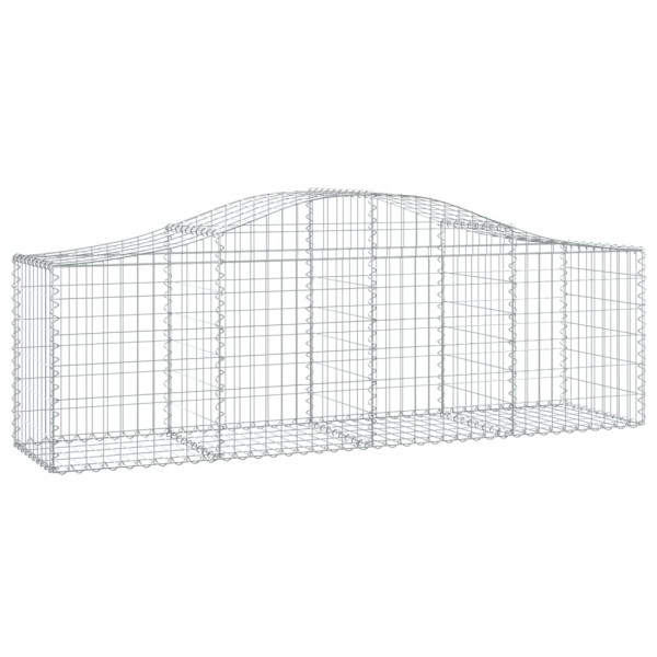 Cestos gabião arqueados 18pcs 200x50x60/80 cm ferro galvanizado M 3