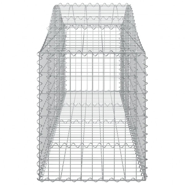 Cestos gabião arqueados 13pcs 200x50x60/80 cm ferro galvanizado M 5