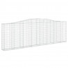 Cestos gabião arqueados 9pcs 400x30x120/140cm ferro galvanizado 3