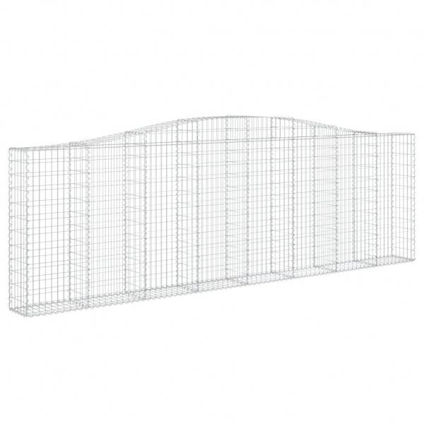 Cestos gabião arqueados 4pcs 400x30x120/140cm ferro galvanizado M 3
